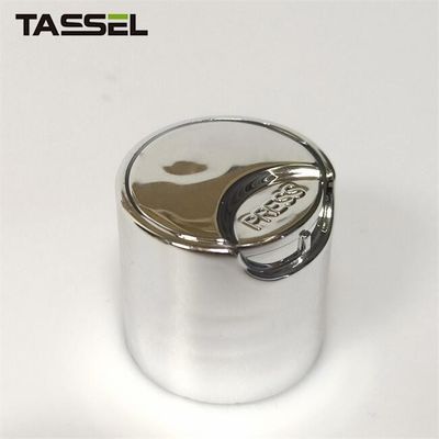 24/410 Shiny Silver UV Coated PP Disc Cap Plastic Bottle Cap for shampoo