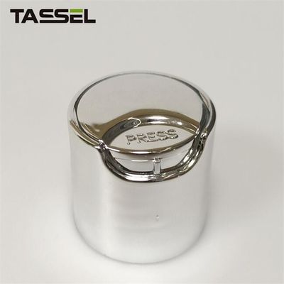 24/410 Shiny Silver UV Coated PP Disc Cap Plastic Bottle Cap for shampoo