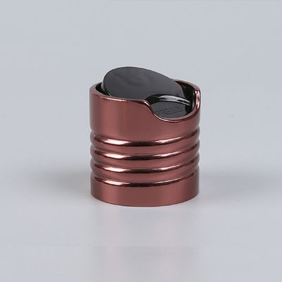 20-410 24-410 Disc Top Caps 20mm Shiny Brown Screw Aluminium