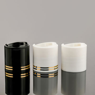 Tassel Gold Disc Top Caps 24/410 24mm White Screw Top Two Hot-Stamping Lines