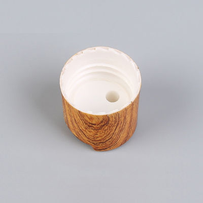 Tassel 28-410 Lotion Bottle Caps Wooden Effect Plastic Bottles Disc Top Caps