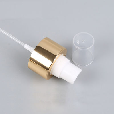 24/410 Aluminium Fine Mist Sprayer Shiny Gold PP Cap For Body Mist