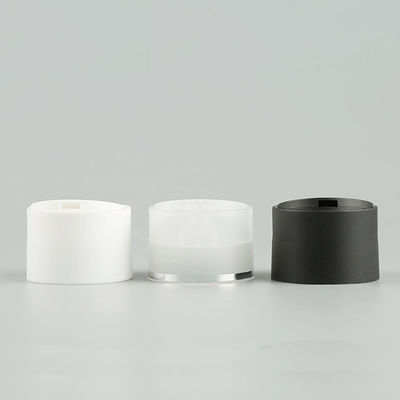 24MM 20MM Black Disc Top Cap 24/410 Double Wall Wide Frosted Cream Plastic Bottle Lids