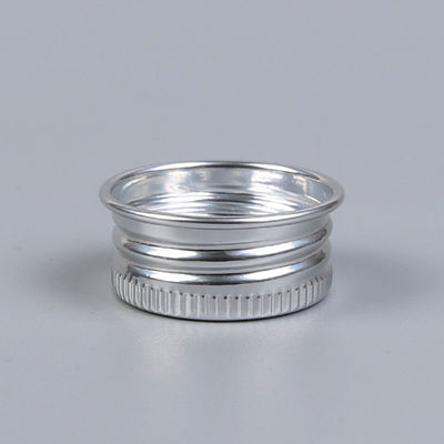 Aluminium Shiny Silver Disc Top Caps 20/410 For Food Skin Personal Care