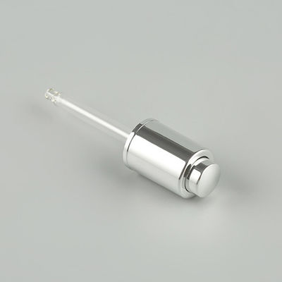 ABS Press Dispensing Essential Oil Dropper Shiny Silver 18mm