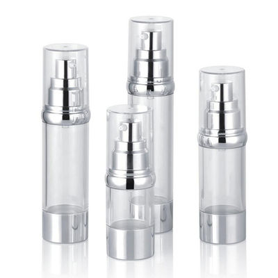 Cosmetic Plastic Bottles 15ml 30ml 40ml 50ml AS Bottle with Airless Pump