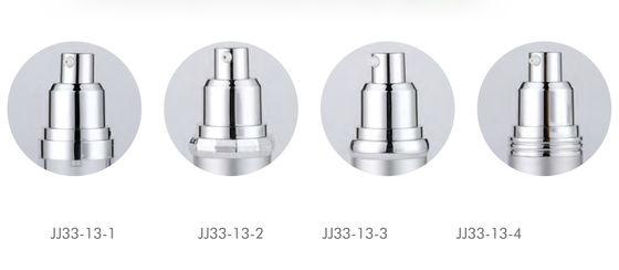 Foundation Airless Vacuum Pump Lotion Bottle Shiny Silver Cream Pump Matte Silver Cap