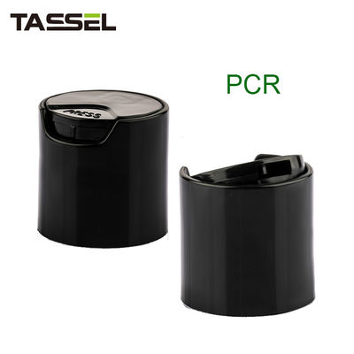 PCR 24/410 Black Disc Caps Bottle Cap For Shampoo Lotion Products