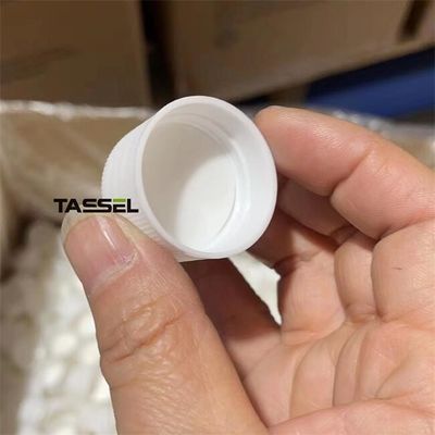 STOCK 28/410 White Ribbed Screw Cap With Liner For Plastic Bottle