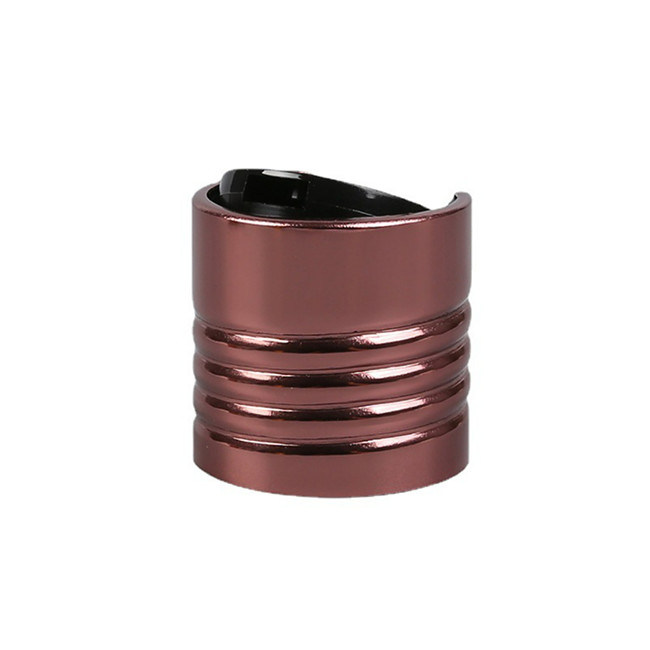 20-410 24-410 Disc Top Caps 20mm Shiny Brown Screw Aluminium